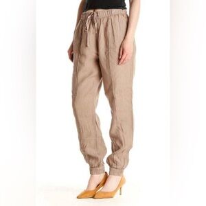 Halston 100% Linen Joggers